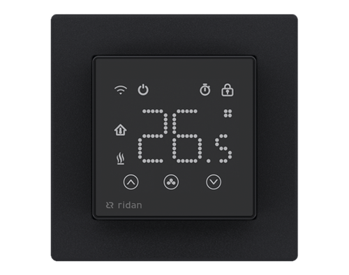 Ридан 088L1143R — Электронный комнатный термостат RSmart-SB с Wi-Fi подключением 230V, черный