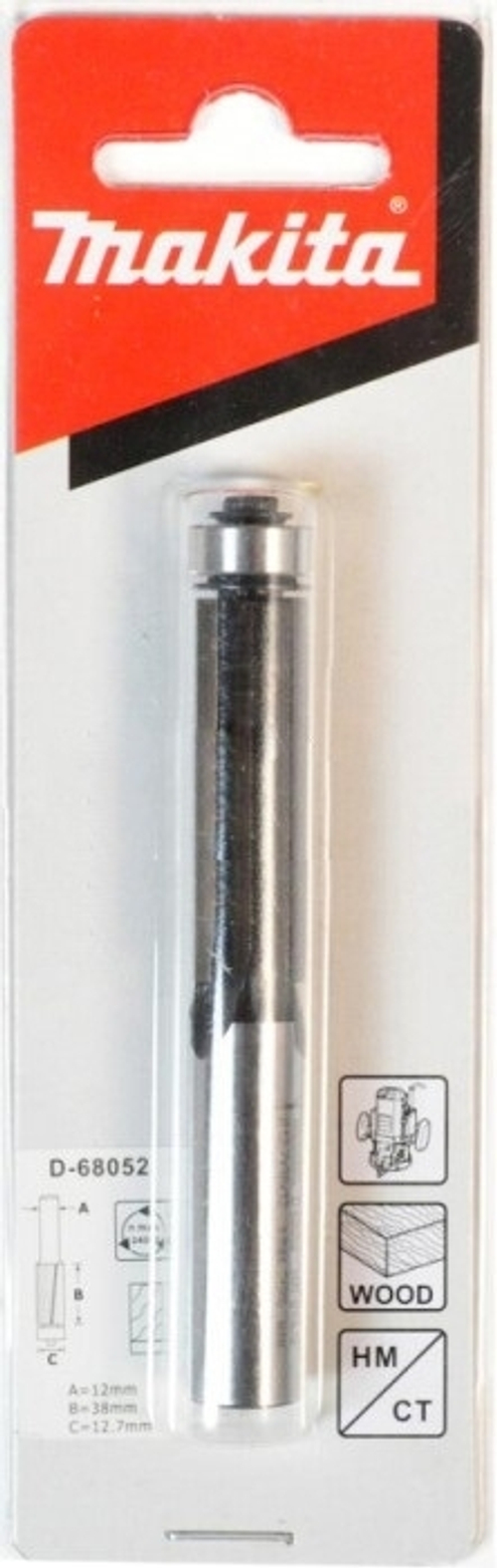 Фреза кромочная прямая 12.7х38, S12, 3T Makita D-68052