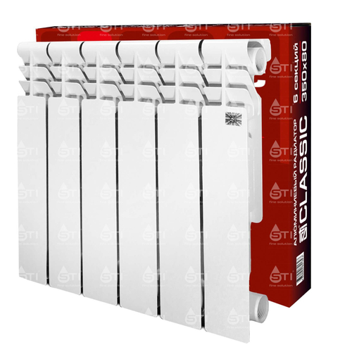 Алюминиевый радиатор STI Classic 350/80 6 сек.