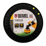 Леска для триммера витой квадрат, 2,0мм х 357м, на DIN катушке FLEX CORD// Denzel