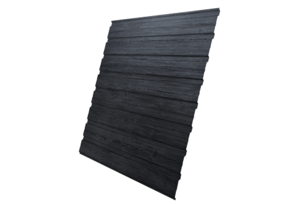 Профнастил C10B 0,45 Print Premium Grey Wood TwinColor