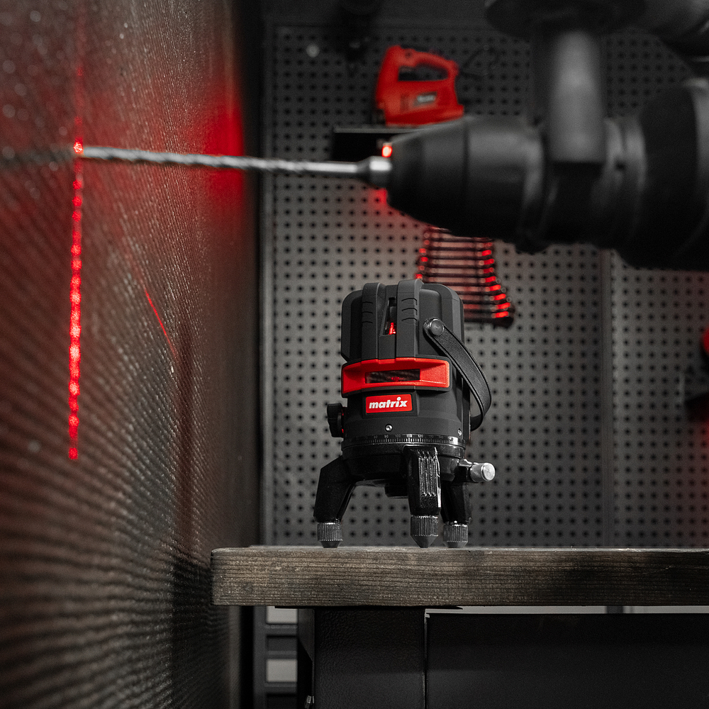 Лазерный уровень ML 05 Red, 20 м, 635 нм, резьба 5/8" Matrix
