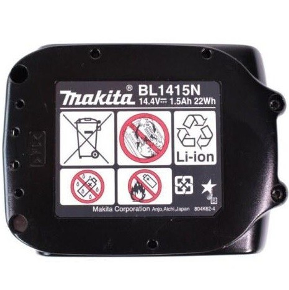Аккумулятор LXT, Li-Ion, 14.4 В, 1.5 Ач, BL1415NA Makita 632A76-1