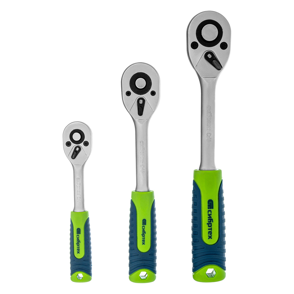 Набор инструментов, 1/2", 3/8", 1/4", пластиковый кейс 160 предм. Сибртех