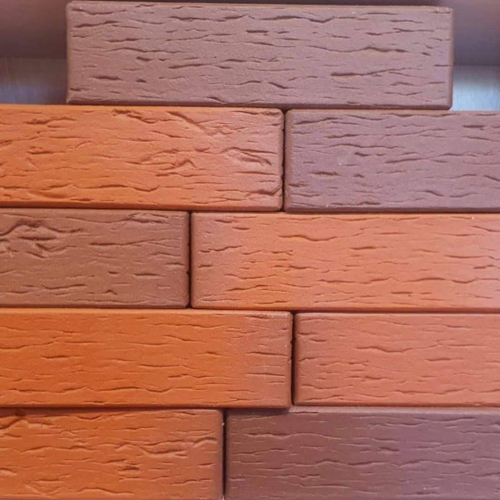 Клинкер фасадный ЛСР 0,71 НФ красный флешинг "Ноттингем" береста