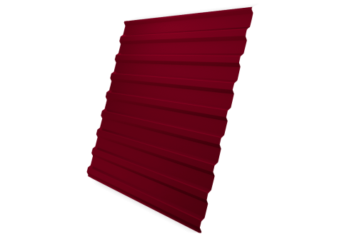 Профнастил C20B 0,45 PE RAL 3003 рубиново-красный