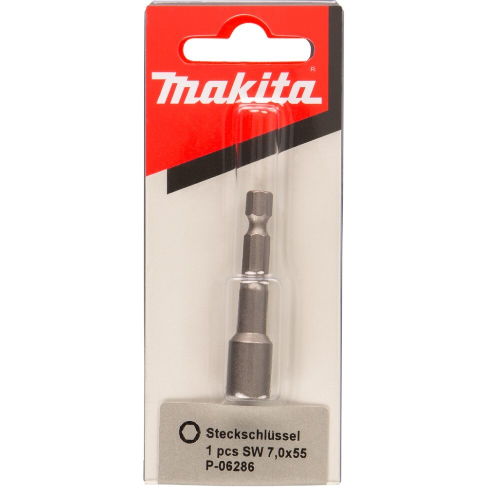 Магнитная торцевая головка, 7х55 мм, 1/4, E-Form (MZ) Makita P-06286