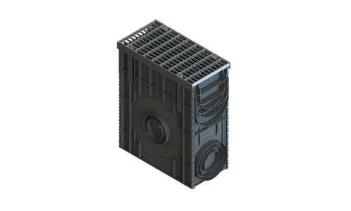 Пескоуловитель PolyMax Drive DN200 H600 с решеткой ячеистой ОС кл.А15 (к-т)