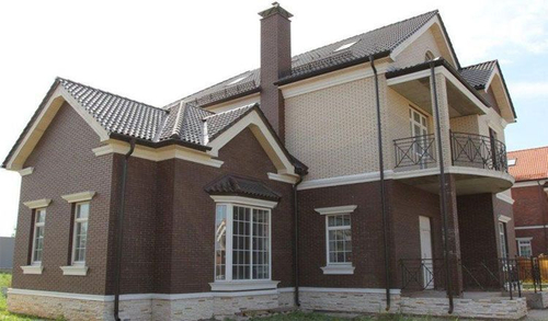 Кирпич керамический ЛСР одинарный Тёмно-коричневый рустик