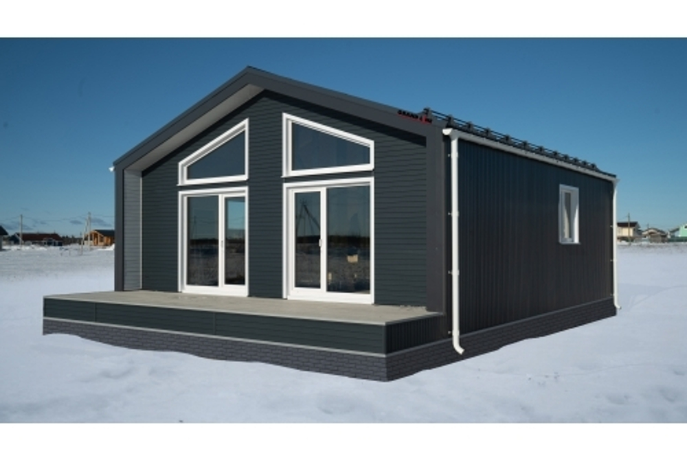 Металлочерепица классик 0,5 Satin RAL 7024 мокрый асфальт