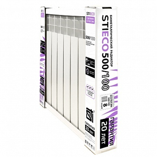 Биметаллический радиатор STI ECO RUS BM 500/100 8 сек.