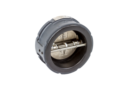 Ридан Затвор обратный 082X4036R — ЗОД PN16, DN200, межфланцевый, двустворчатый, корпус — чугун GGG40 c EPDM покрытием