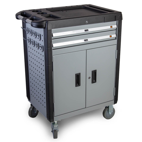 WDK-703 Тележка инструментальная, 2 ящика и отсек с полкой