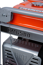 Генератор бензиновый 5,0 кВт 220В 27 л с электростартером и колесами TOR KM6500H