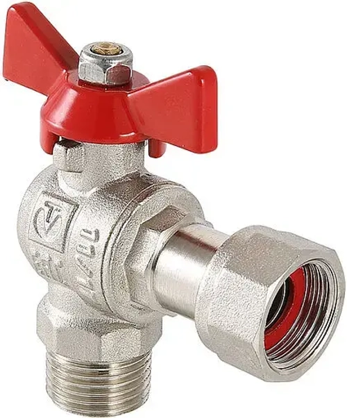 Кран шаровый с накидной гайкой угловой 1"н x 1"нг Valtec Base VT.267.N.0606