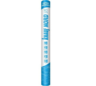 Паро-гидроизоляционная отражающая пленка Knauf Nord Vapor Barrier 75 м2, рул