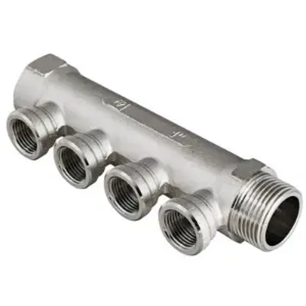 Коллектор распределительный проходной 3 отвода 1"в/н x ½"в Valtec VTc.550.N.0603
