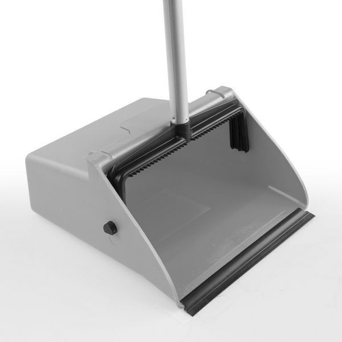 Совок Clip, с и алюм. ручкой, серый