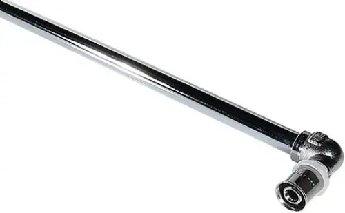 Уголок пресс радиаторный с хромированной трубкой 16мм x 15мм Valtec VTm.281.PN.001615