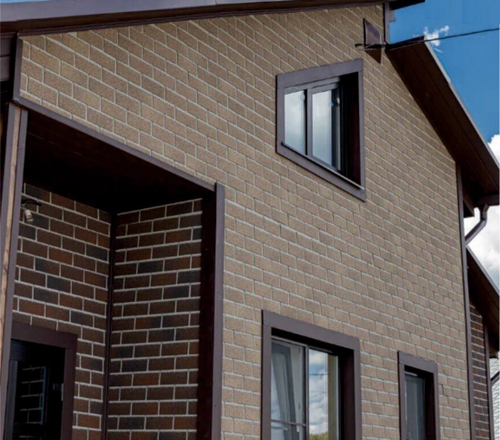 Фасадная плитка ТехноНиколь Hauberk Кирпич Баварский, 2 м2/упак