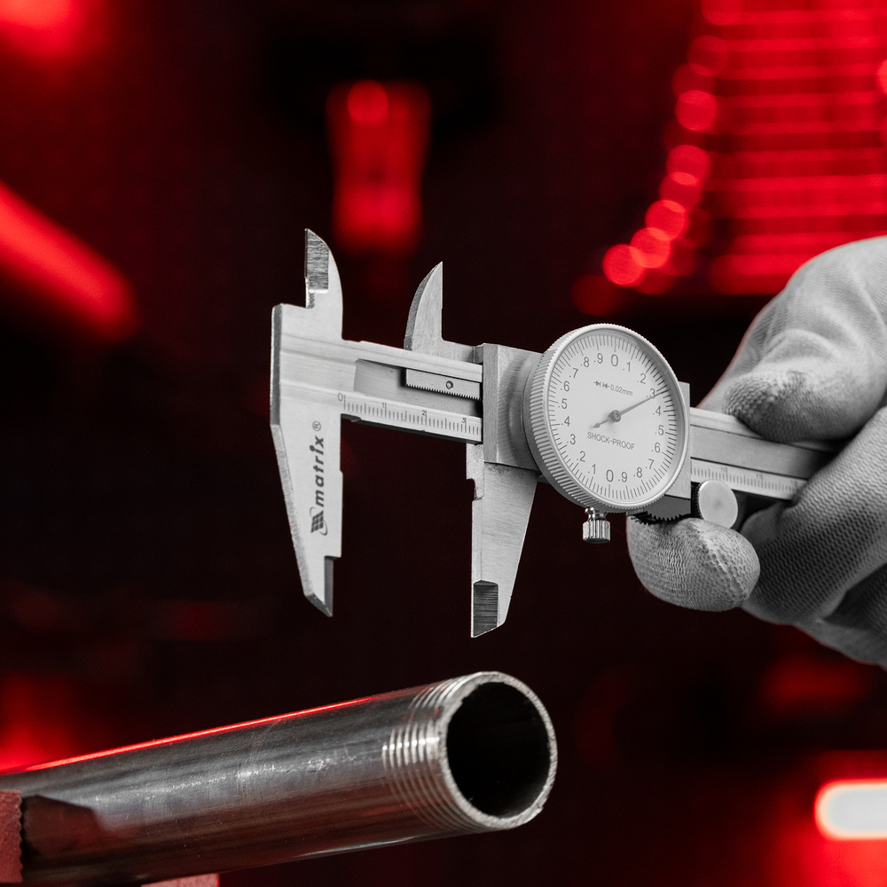 Штангенциркуль, 150 мм, стрелочный Matrix