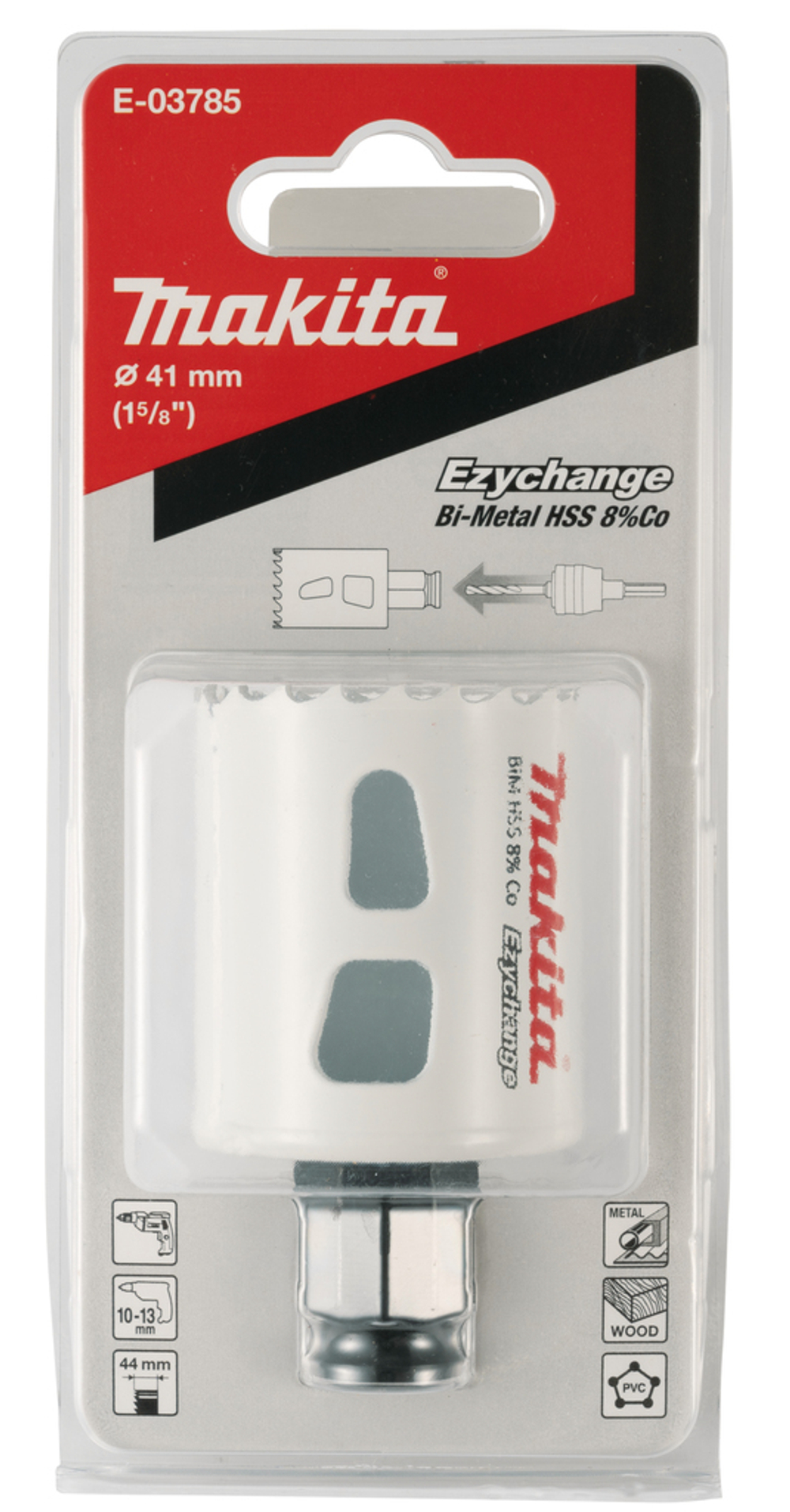 Коронка BiM, 41x44 мм, Ezychange Makita E-03785