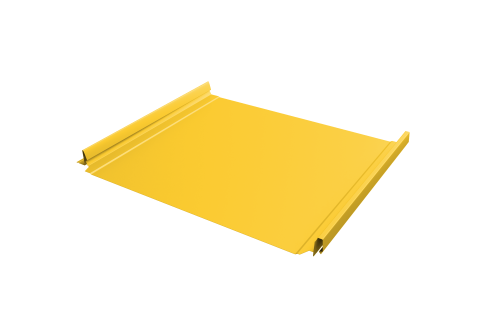 Кликфальц Pro Grand Line 0,45 PE с пленкой на замках RAL 1018 цинково-желтый