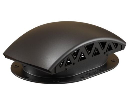 Вентилятор подкровельного пространства для готовой мягкой и фальцевой кровли, черепаха 352/250/115 черный RAL 9005