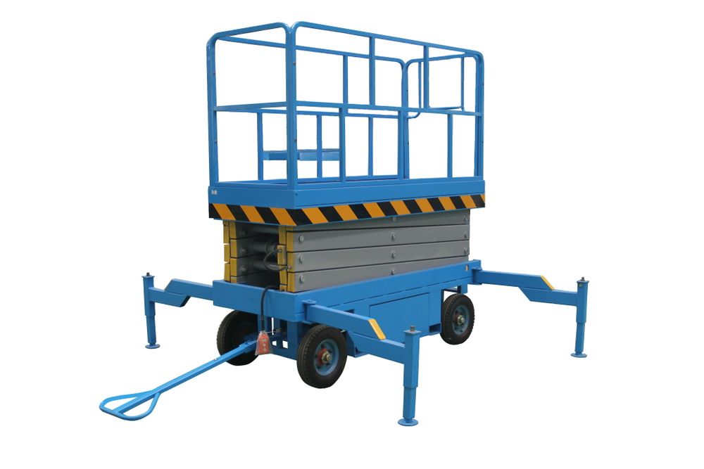 Подъемник ножничный передвижной 300 кг 18/20 м TOR SJY-0,3-18 DC аккумуляторный