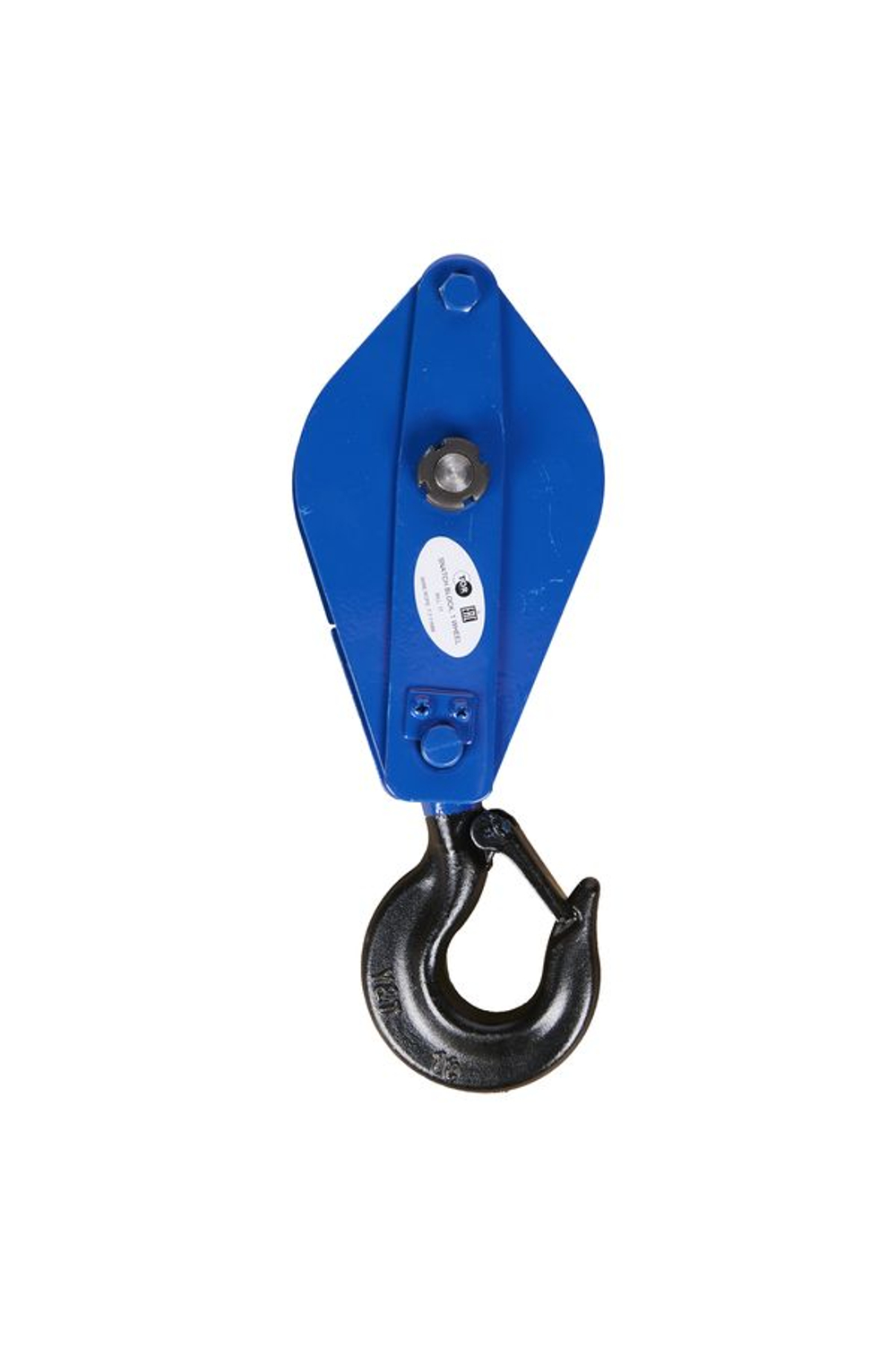 Блок монтажный однорольный с крюком TOR 1 т с откидной щекой (S)*