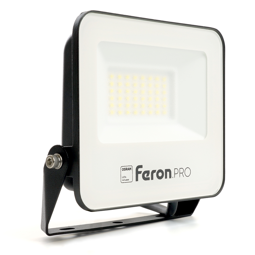 Светодиодный прожектор Feron.PRO LL-1000 IP65 30W 6400K черный 41539
