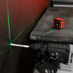 Лазерный уровень XQB GREEN Basic SET, 20 м, зеленый луч, батарейки, резьба 1/4" MTX