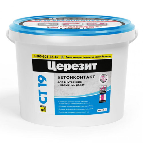Грунтовка бетонконтакт Церезит CT 19 15 кг, шт