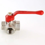 Кран шаровый трехходовой/T ½"в x ½"в x ½"в Valtec VT.361.N.04