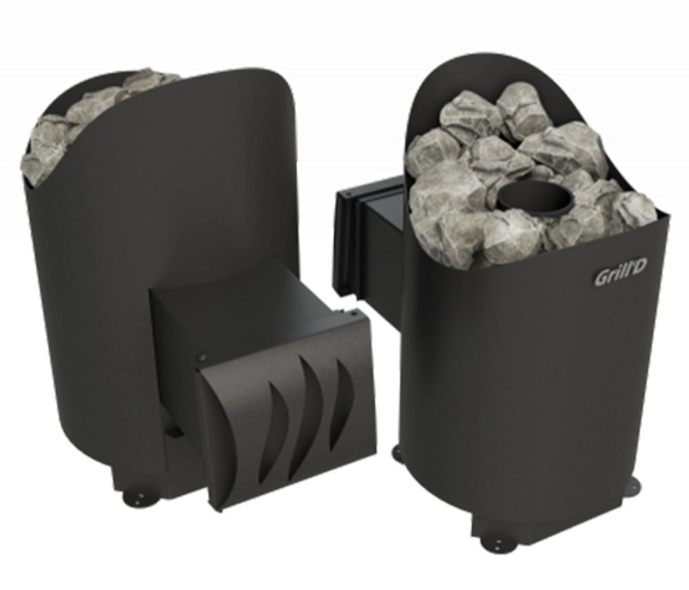Печь для бани Grill'D Aurora mini Long black