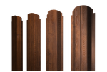 Штакетник П-образный А фигурный 0,4 Print Premium Golden Wood Fresh TwinColor