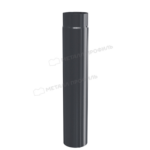 Труба водосточная МЕТАЛЛ ПРОФИЛЬ Foramina PUR D100х2000 Ral 7024