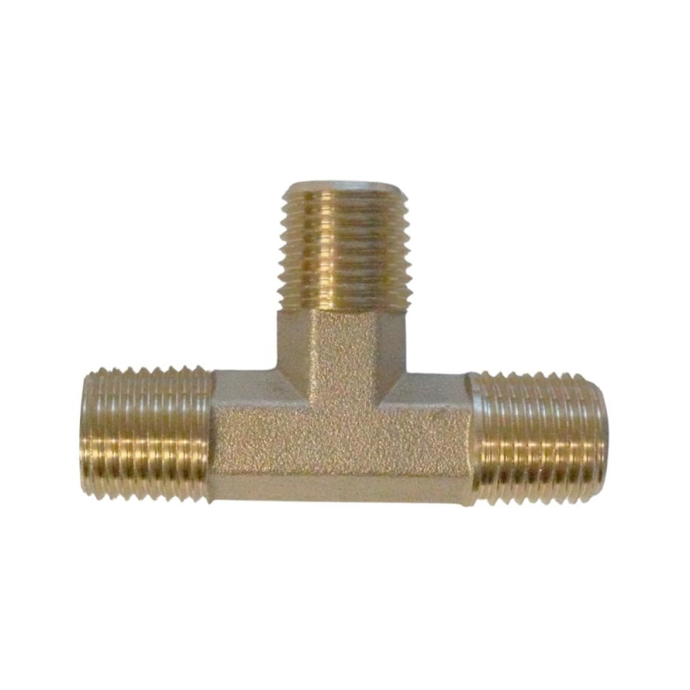 WDK-23PMB Фитинг T - образный, резъба 1/4" PT, M-M-M (внешний), латунь