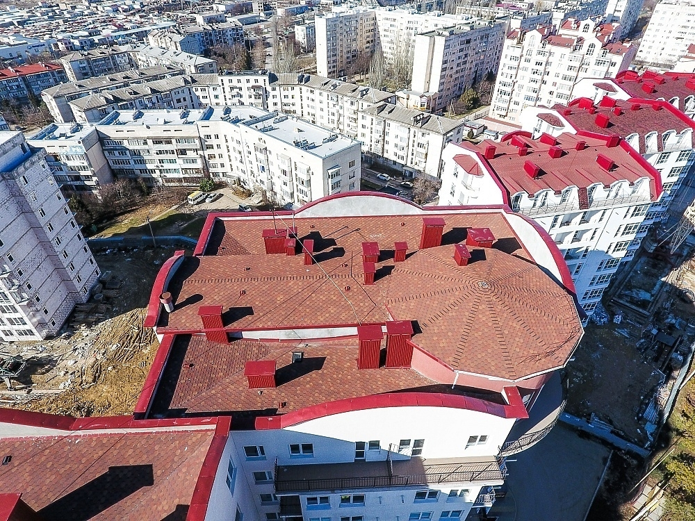 Гибкая черепица Standard, Сота, Красный