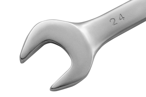 Ключ комбинированный, 24 мм, CrV, матовый хром Matrix