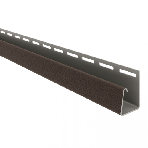 Профиль J ТехноНиколь для фасадных панелей темно-коричневый 3 м, шт