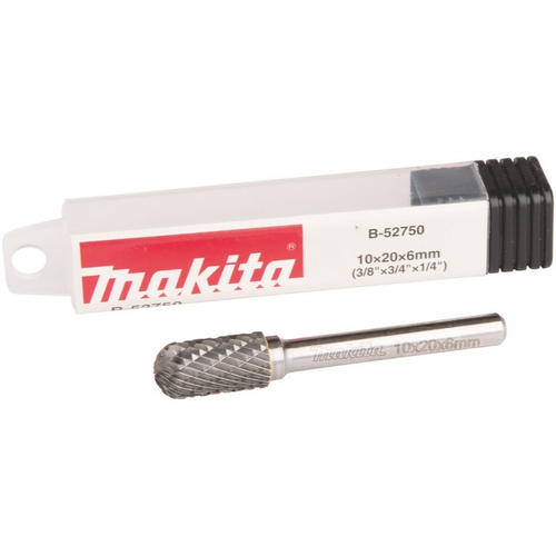 Борфреза алмазная для нержавеющей стали, SC, 10x20x6 мм Makita B-52750