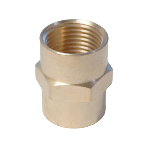 WDK-238FB Адаптер, резьба 3/8"-3/8" PT,  F-F (внутренний), латунь