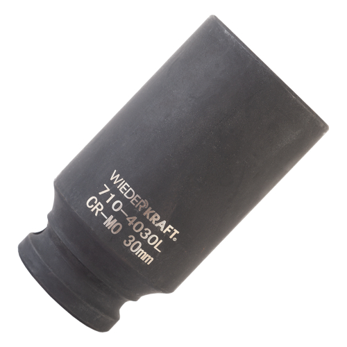 WDK-710-4030L Головка торцевая ударная глубокая 1/2", 6 гр. 30 мм.