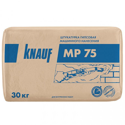 Штукатурка гипсовая Knauf МП 75 для машинного нанесения 30 кг, шт