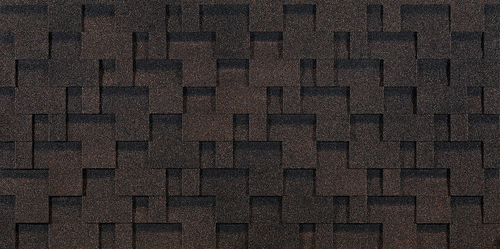 Гибкая черепица Eurasia, Лабиринт, Коричневый