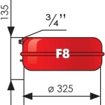 Расширительный бак Джилекс 8F 3 бар 7708