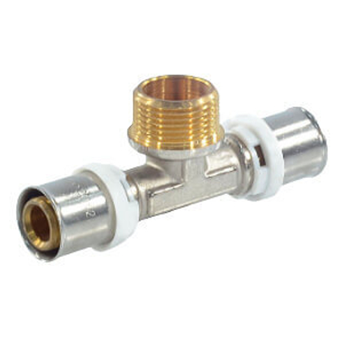 Тройник STI пресс с НР 20х½"х20