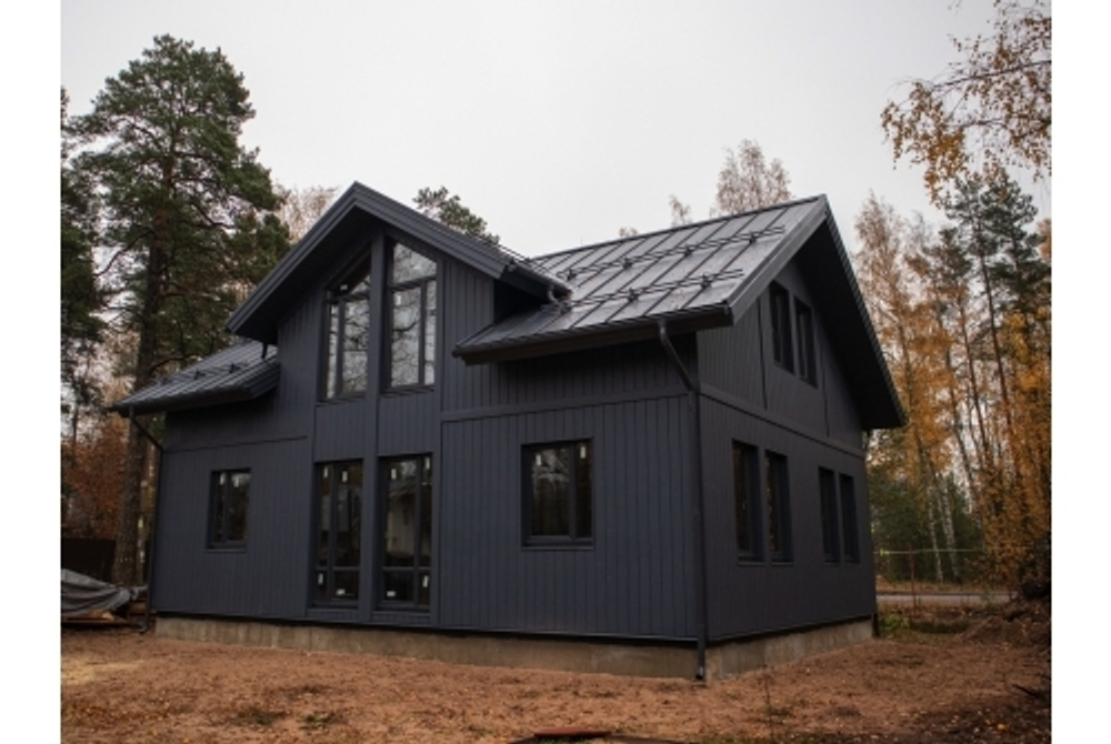 Кликфальц Grand Line 0,5 Satin с пленкой на замках RAL 7024 мокрый асфальт