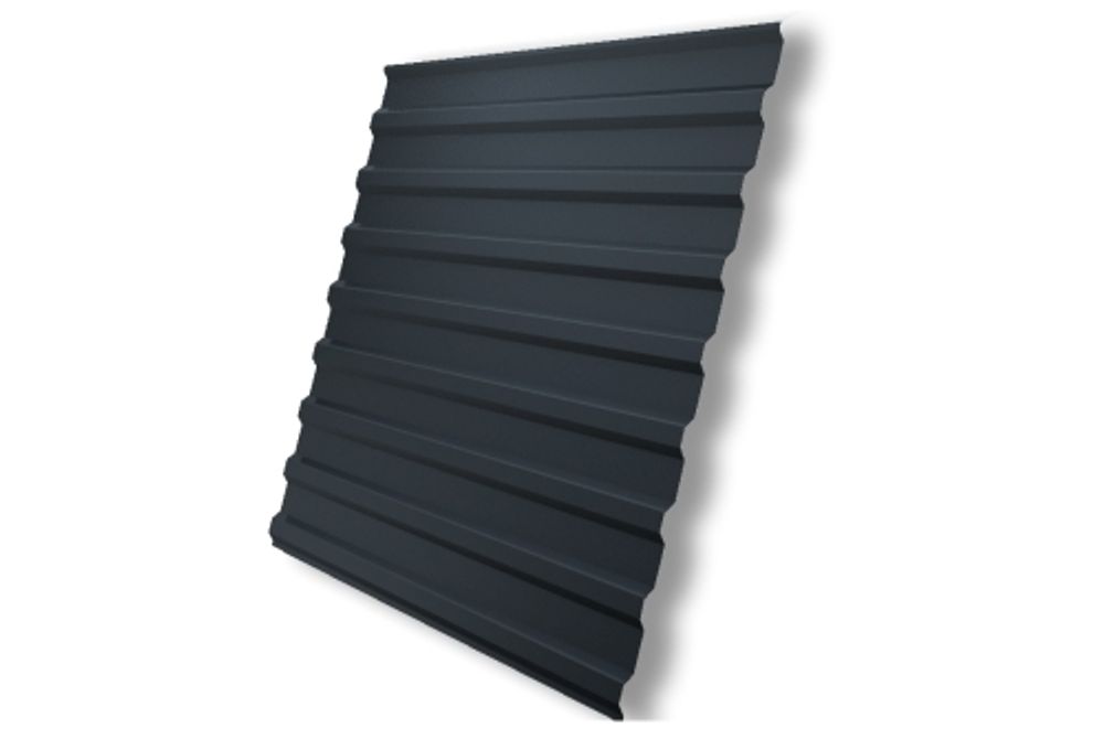 Профнастил C20B 0,5 Satin RAL 7016 антрацитово-серый
